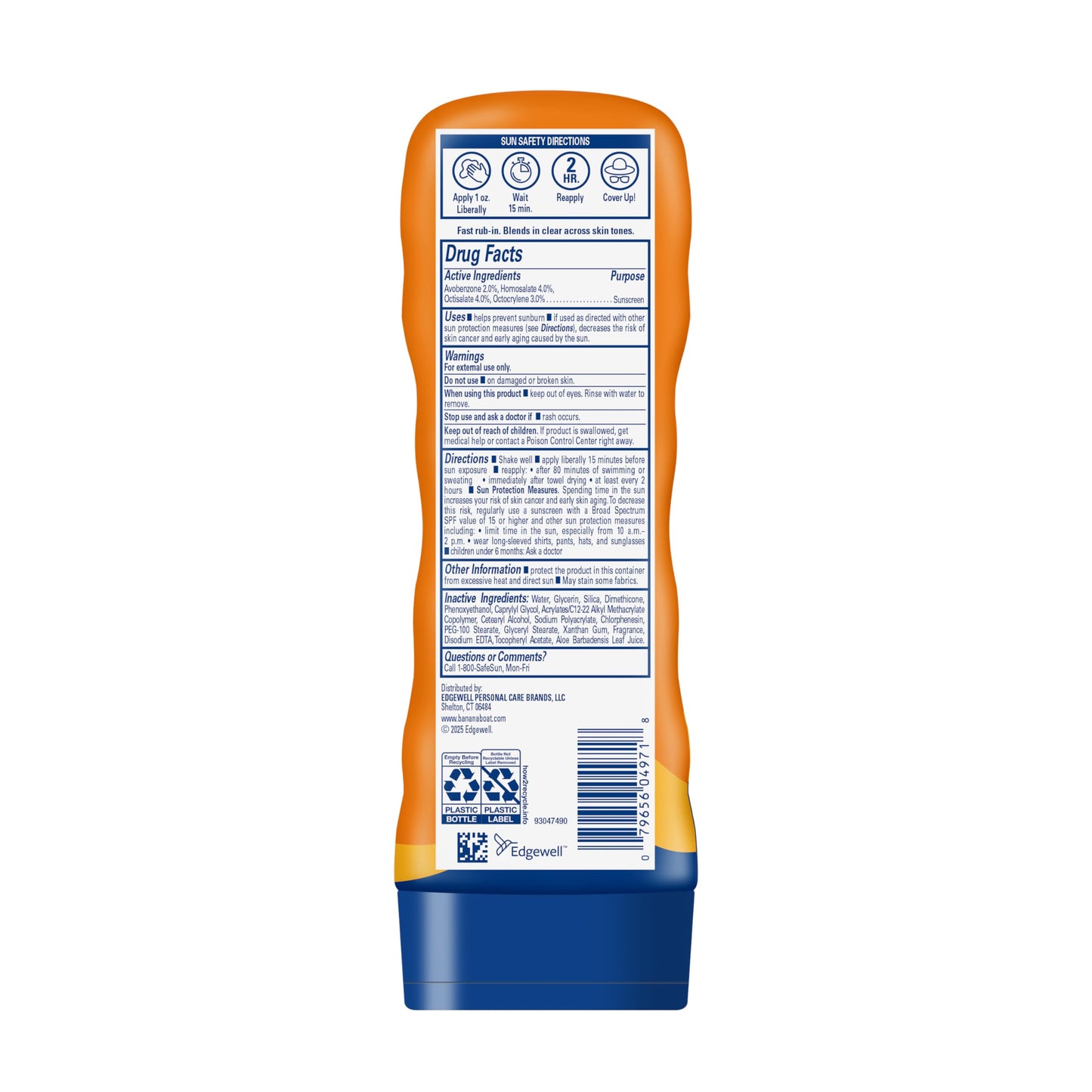 Banana Boat Sport Ultra SPF 50 Sunscreen Lotion, 128 Fl Oz, Oxybenzone Free (Pack of 1)