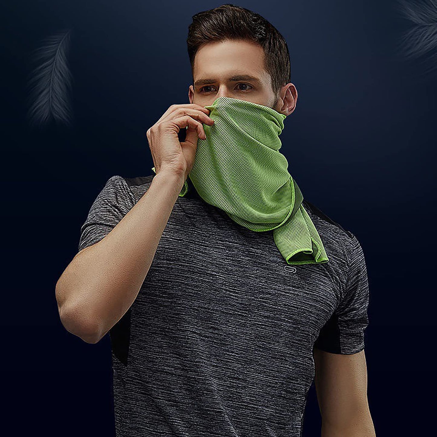 Pack of 20 Cooling Towel 40x12'' Ice Towel for Neck and Face Microfiber Chilly with Bag Breathable Yoga Gym Stay Cool Towels Sweat Rag for Workout Running Camping Pilates Beach, Dark Blue