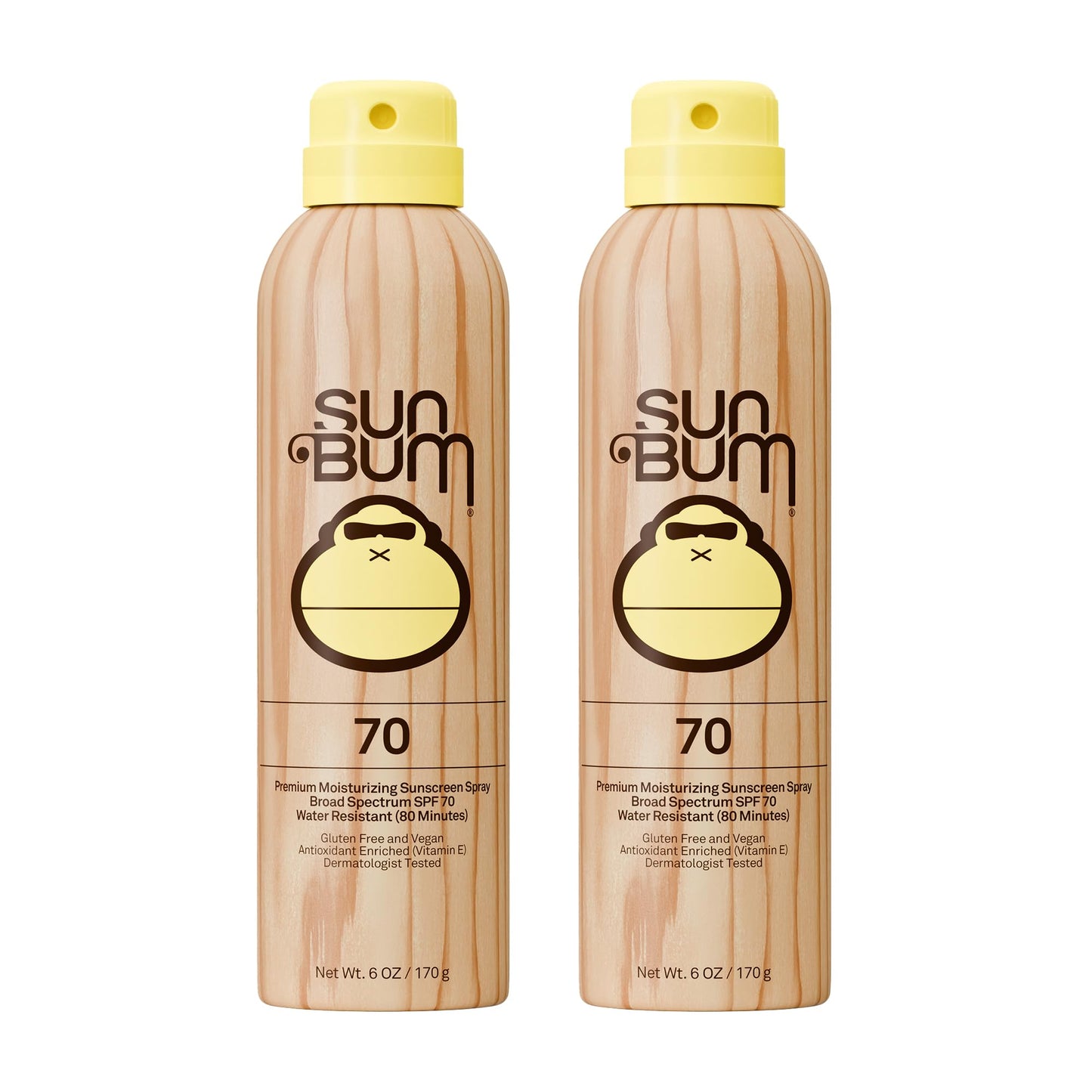 Sun Bum Original SPF 50 Sunscreen Body Spray - Broad Spectrum Moisturizing Sunscreen with Vitamin E - Hawaii 104 Act Compliant (Made without Octinoxate & Oxybenzone) - 6 oz