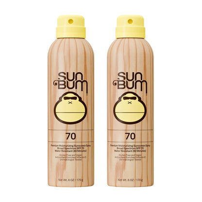 Sun Bum Original SPF 50 Sunscreen Body Spray - Broad Spectrum Moisturizing Sunscreen with Vitamin E - Hawaii 104 Act Compliant (Made without Octinoxate & Oxybenzone) - 6 oz