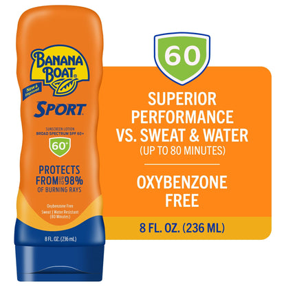 Banana Boat Sport Ultra SPF 50 Sunscreen Lotion, 128 Fl Oz, Oxybenzone Free (Pack of 1)