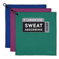 DRYKI Sweat Absorbing Handkerchiefs - The Original Pocket-Sized Sweat Towels - Quick-Dry Microfiber Sweat Rags for Face, Hands, & Body - Men & Women - Gym, Sports, and Work (Black: 5 Pack)
