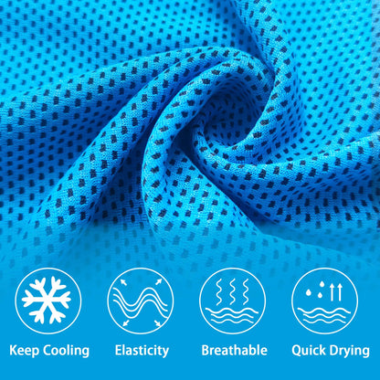30Pack Cooling Towels for Neck and Face (40"x12"), Ice Microfiber Cooling Towels Bulk for Workout Chill Sweat Towels Cooling Neck Wraps for Gym Yoga Golf Running Sport