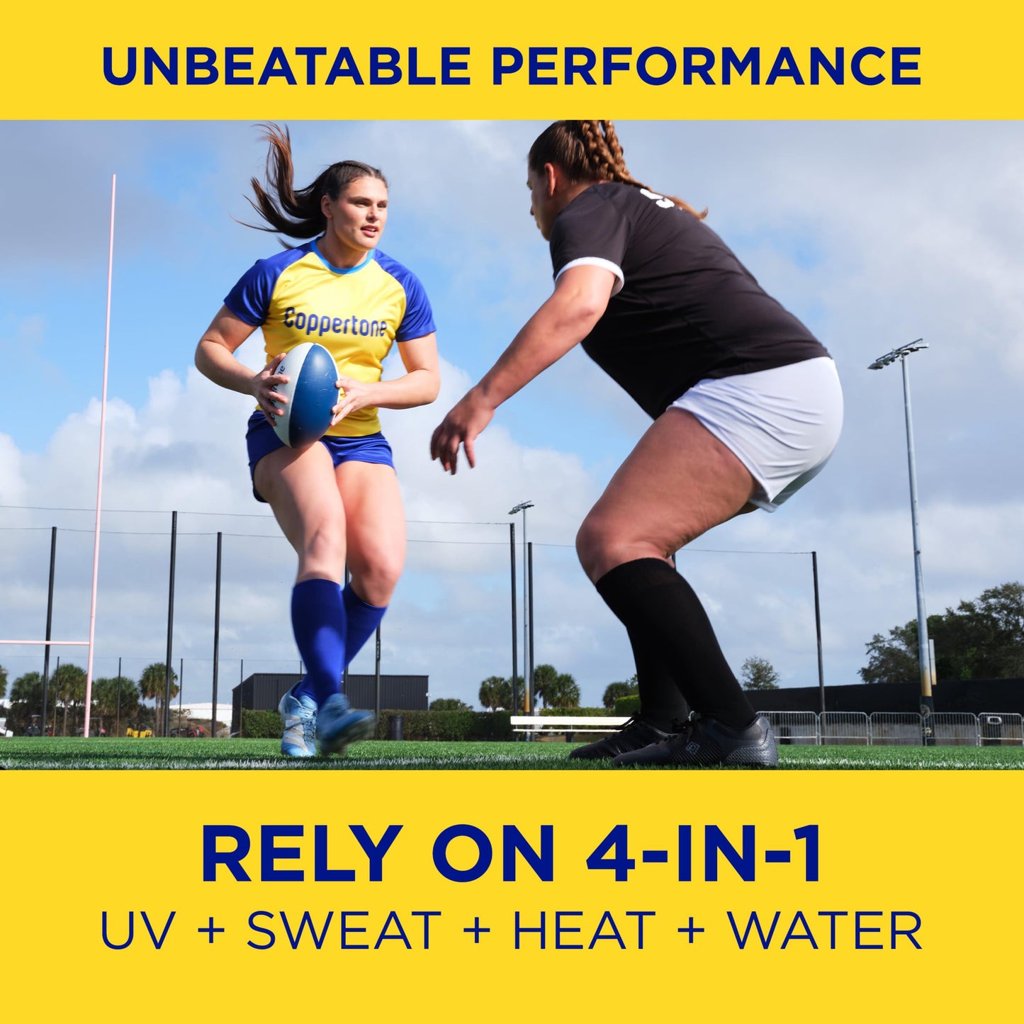 Coppertone SPORT Sunscreen Lotion Broad Spectrum SPF 50, Water Resistant 80 Minutes, UVA/UVB Protection, Moisturizing Formula with Vitamin E, 7 Fluid Ounce