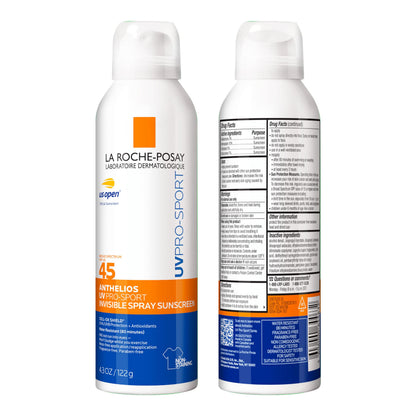 La Roche-Posay Anthelios UV Pro-Sport Sunscreen for Face & Body, Water & Sweat Resistant, Invisible Broad Spectrum Sunscreen, Lightweight & Breathable Skin Sun Protection