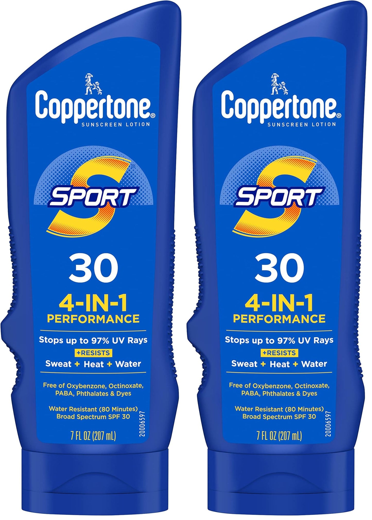 Coppertone SPORT Sunscreen Lotion Broad Spectrum SPF 50, Water Resistant 80 Minutes, UVA/UVB Protection, Moisturizing Formula with Vitamin E, 7 Fluid Ounce