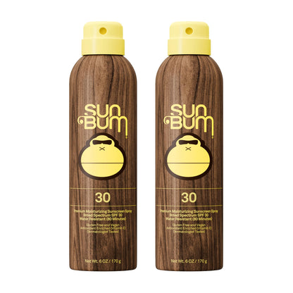 Sun Bum Original SPF 50 Sunscreen Body Spray - Broad Spectrum Moisturizing Sunscreen with Vitamin E - Hawaii 104 Act Compliant (Made without Octinoxate & Oxybenzone) - 6 oz