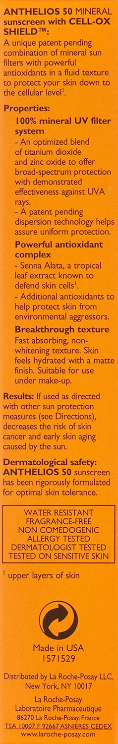 La Roche-Posay Anthelios Sunscreen SPF 50, Ultra-Light Fluid Broad Spectrum SPF 50