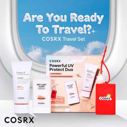 COSRX Vitamin E Sunscreen for Oily Skin SPF 50, Natural Glow Face Sunscreen, Lightweight, Non-Sticky, No White Cast, Hydrating, Beach Essentials, Summer Travel Essentials, Korean Skincare,1.69 fl oz