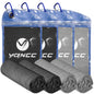 YQXCC 4 Pack Cooling Towels (47"x12"), Ice Cool Neck Towel, Soft Breathable Microfiber for Yoga, Golf, Gym, Running, Camping & Hot Weather