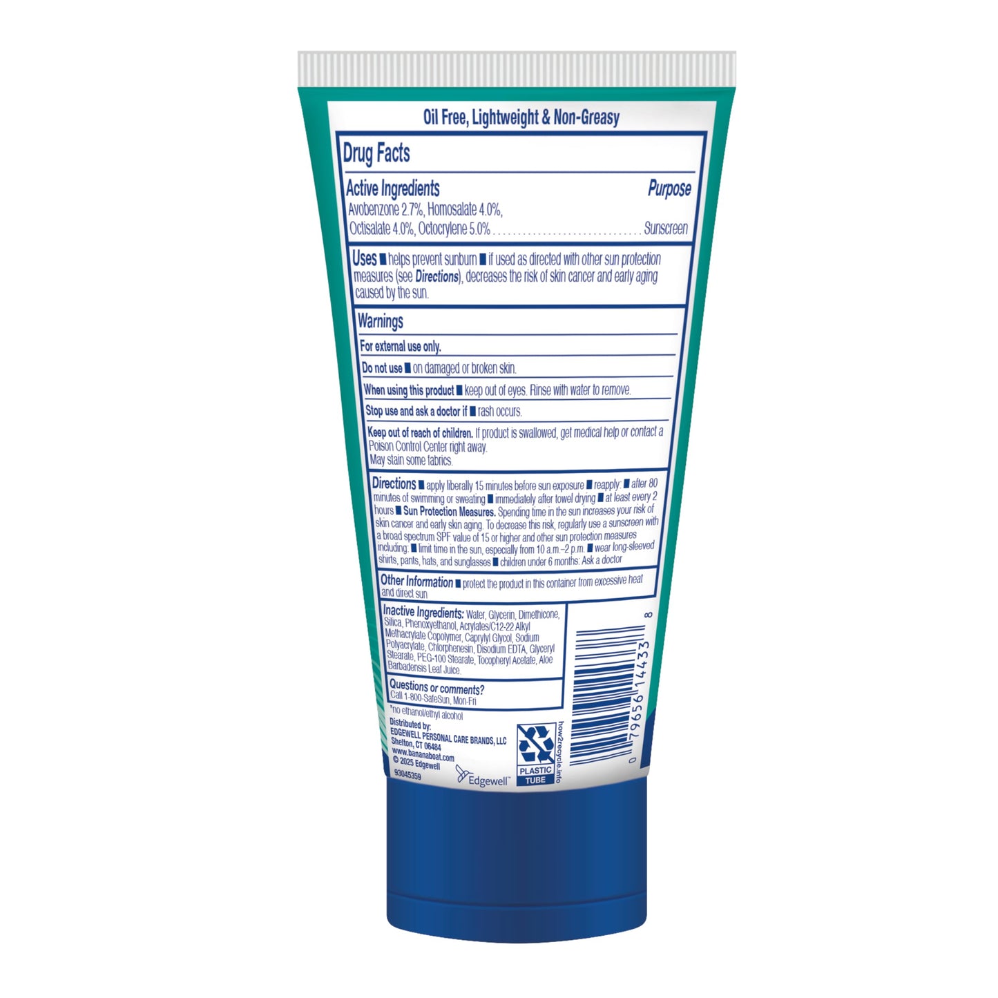 Banana Boat Sheer Sensitive Body Sunscreen Lotion, SPF 50, 6oz