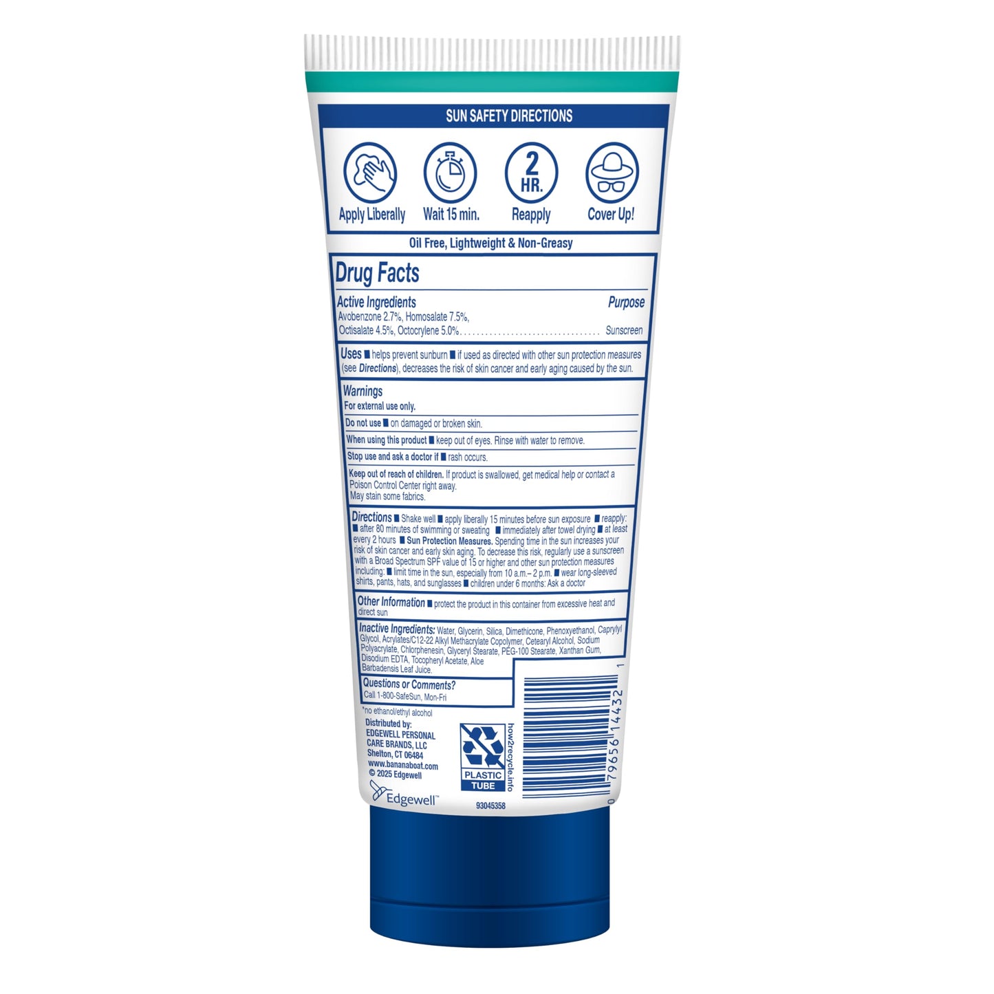 Banana Boat Sheer Sensitive Body Sunscreen Lotion, SPF 50, 6oz