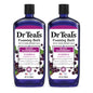 Dr Teal's Foaming Bath with Pure Epsom Salt, Soothe & Sleep with Lavender, 34 fl oz (Pack of 2)