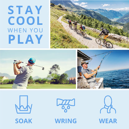 FROGG TOGGS Chilly Pad, Instant Cooling Towel, Long Lasting, Reusable, Sports and Outdoors Neck Towel 33x13
