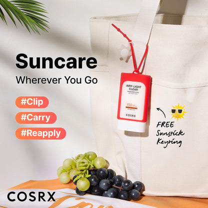 COSRX Vitamin E Sunscreen for Oily Skin SPF 50, Natural Glow Face Sunscreen, Lightweight, Non-Sticky, No White Cast, Hydrating, Beach Essentials, Summer Travel Essentials, Korean Skincare,1.69 fl oz