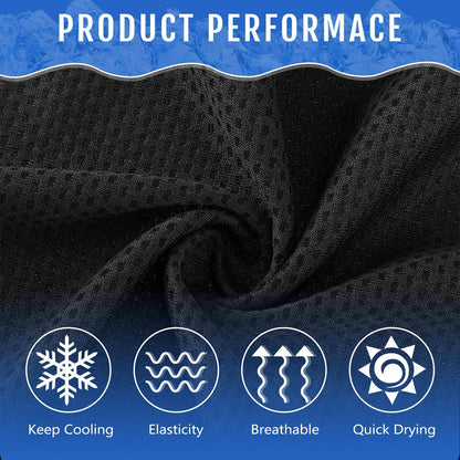 Hosuly 30 Pack Cooling Towels, 40"x12" Ice Breathable Soft Chilly Sweat Rag Microfiber Workout Rags for Gym Cooling Towels for Neck and Face for Yoga Golf Sport Running