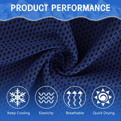 Hosuly 30 Pack Cooling Towels 40"x12" Cooling Neck Wraps Soft Breathable Chilly Towel Ice Towels Microfiber Workout Towel for Yoga Sport Running Workout Gym Camping Fitness Activities(Orange)