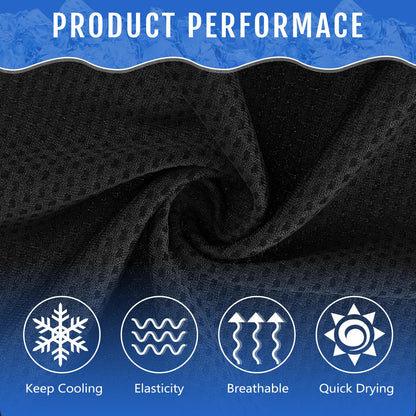 Hosuly 30 Pack Cooling Towels 40"x12" Cooling Neck Wraps Soft Breathable Chilly Towel Ice Towels Microfiber Workout Towel for Yoga Sport Running Workout Gym Camping Fitness Activities(Orange)