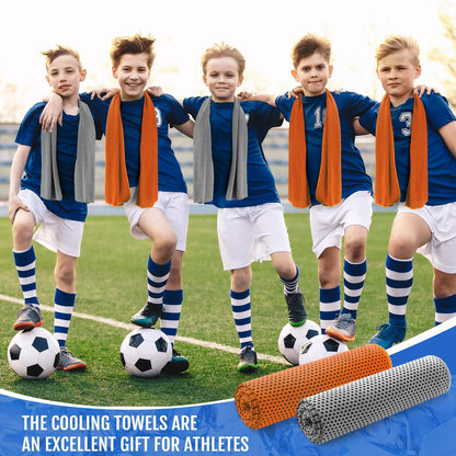 Hosuly 30 Pack Cooling Towels, 40"x12" Ice Breathable Soft Chilly Sweat Rag Microfiber Workout Rags for Gym Cooling Towels for Neck and Face for Yoga Golf Sport Running