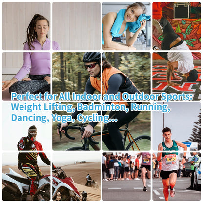 YESLIFE 4 Pack Cooling Towels (40"x12"), Gym Sweat Towels, Cooling Neck Wraps, Soft Breathable Microfiber Towels for Yoga, Running, Sport, Workout, Camping & More (Multicolor)