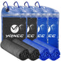 YQXCC 4 Pack Cooling Towels (47"x12"), Ice Cool Neck Towel, Soft Breathable Microfiber for Yoga, Golf, Gym, Running, Camping & Hot Weather
