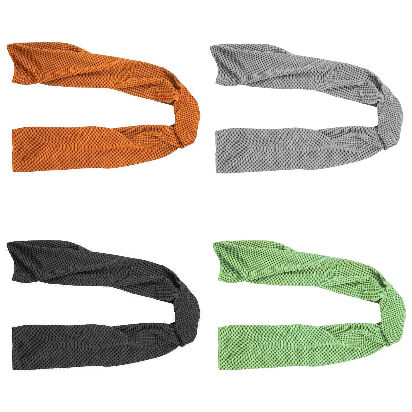 Cooling Towels (4 Pack) 40"x12" - Ice Towel for Neck & Face, Soft Microfiber Chilly Towel, Instant Cooling Relief for Sports, Gym, Yoga, Running, Golf, Camping & Outdoor Activities