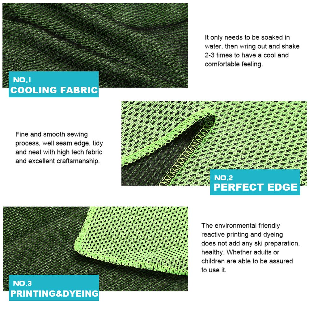 Pack of 20 Cooling Towel 40x12'' Ice Towel for Neck and Face Microfiber Chilly with Bag Breathable Yoga Gym Stay Cool Towels Sweat Rag for Workout Running Camping Pilates Beach, Dark Blue