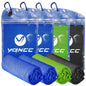 YQXCC 4 Pack Cooling Towels (47"x12"), Ice Cool Neck Towel, Soft Breathable Microfiber for Yoga, Golf, Gym, Running, Camping & Hot Weather