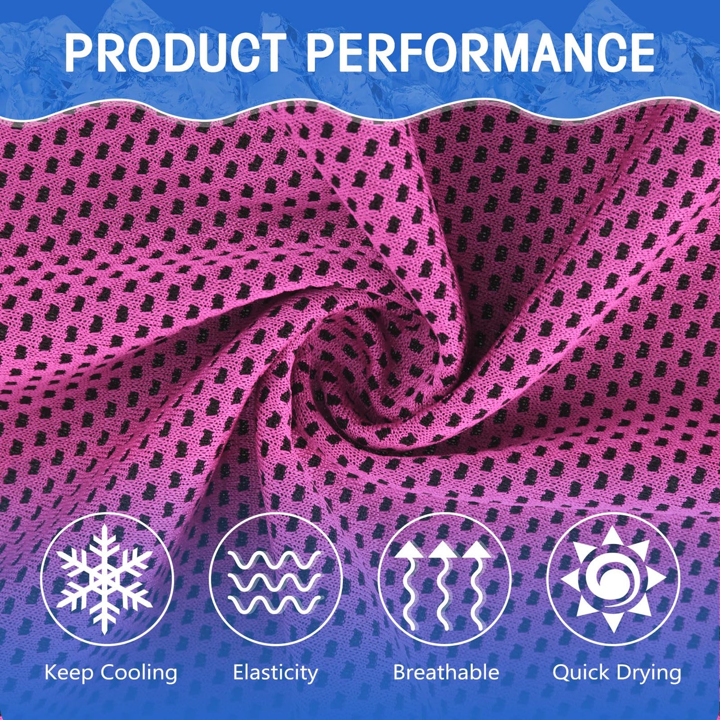 Hosuly 30 Pack Cooling Towels 40"x12" Cooling Neck Wraps Soft Breathable Chilly Towel Ice Towels Microfiber Workout Towel for Yoga Sport Running Workout Gym Camping Fitness Activities(Orange)