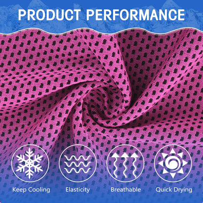 Hosuly 30 Pack Cooling Towels 40"x12" Cooling Neck Wraps Soft Breathable Chilly Towel Ice Towels Microfiber Workout Towel for Yoga Sport Running Workout Gym Camping Fitness Activities(Orange)