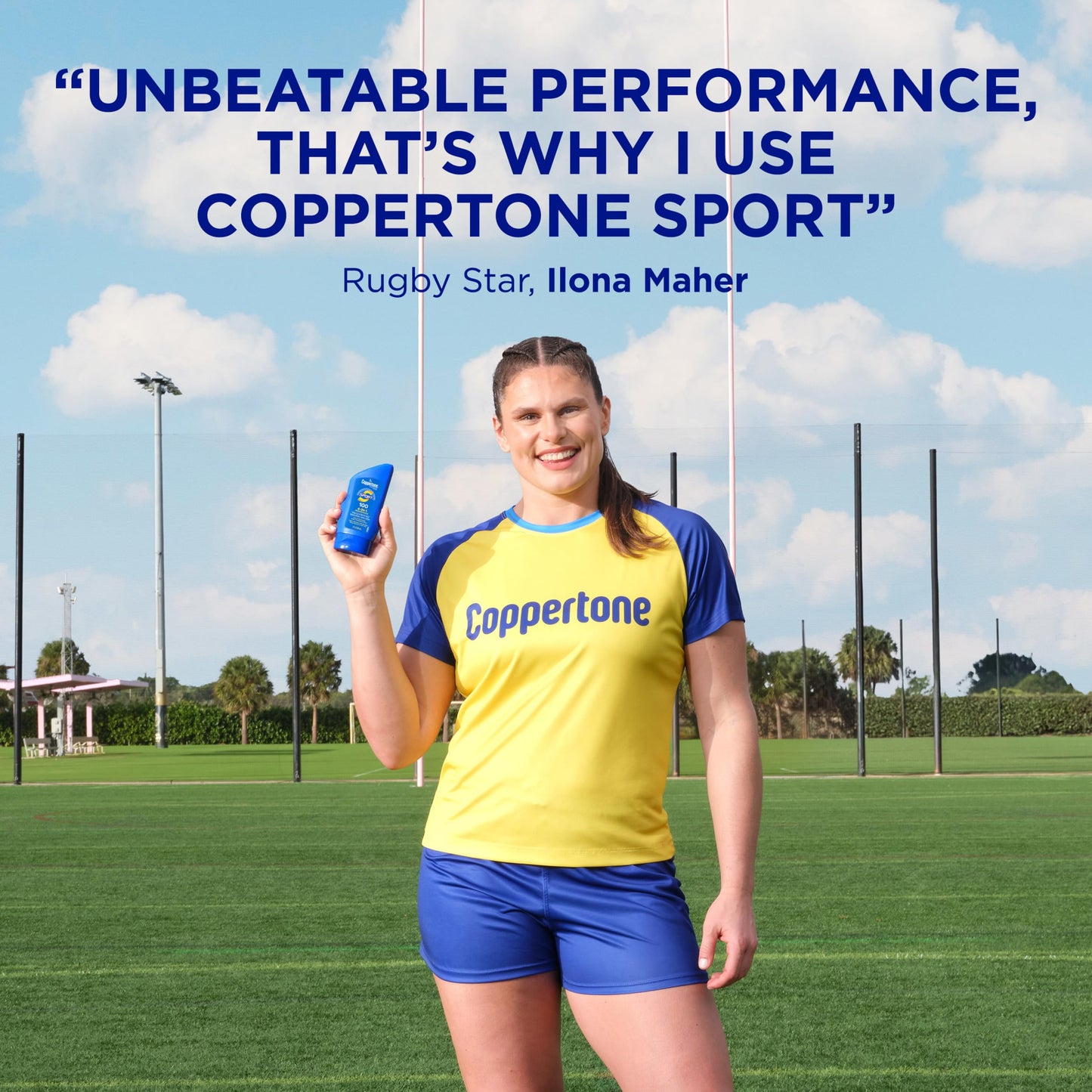 Coppertone SPORT Sunscreen Lotion Broad Spectrum SPF 50, Water Resistant 80 Minutes, UVA/UVB Protection, Moisturizing Formula with Vitamin E, 7 Fluid Ounce