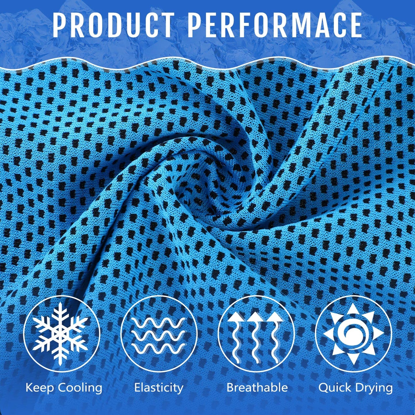 Hosuly 30 Pack Cooling Towels, 40"x12" Ice Breathable Soft Chilly Sweat Rag Microfiber Workout Rags for Gym Cooling Towels for Neck and Face for Yoga Golf Sport Running