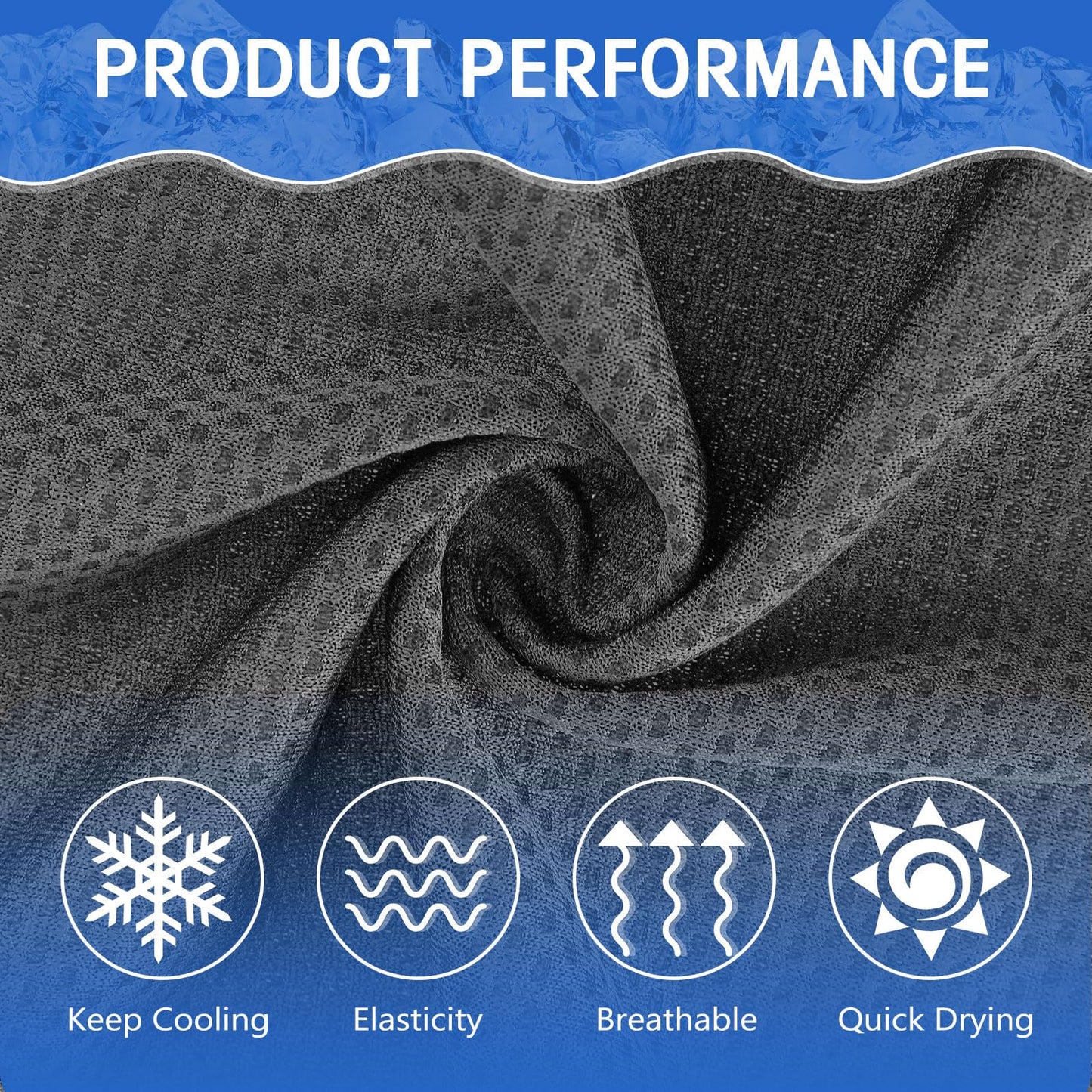 Hosuly 30 Pack Cooling Towels 40"x12" Cooling Neck Wraps Soft Breathable Chilly Towel Ice Towels Microfiber Workout Towel for Yoga Sport Running Workout Gym Camping Fitness Activities(Orange)