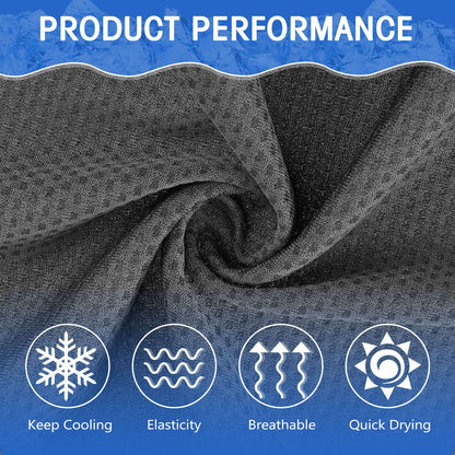 Hosuly 30 Pack Cooling Towels 40"x12" Cooling Neck Wraps Soft Breathable Chilly Towel Ice Towels Microfiber Workout Towel for Yoga Sport Running Workout Gym Camping Fitness Activities(Orange)