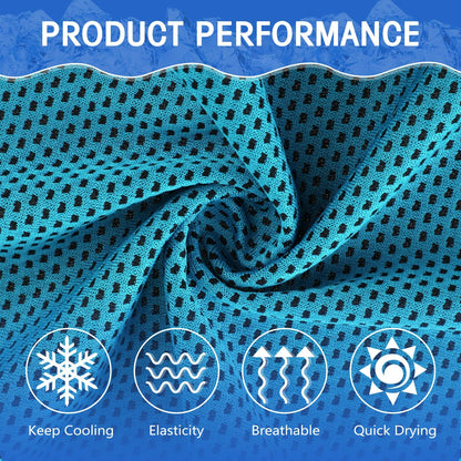 Hosuly 30 Pack Cooling Towels 40"x12" Cooling Neck Wraps Soft Breathable Chilly Towel Ice Towels Microfiber Workout Towel for Yoga Sport Running Workout Gym Camping Fitness Activities(Orange)