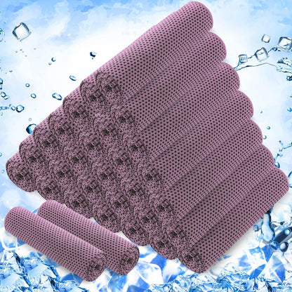 Hosuly 30 Pack Cooling Towels, 40"x12" Ice Breathable Soft Chilly Sweat Rag Microfiber Workout Rags for Gym Cooling Towels for Neck and Face for Yoga Golf Sport Running