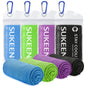 Sukeen 4 Pack Cooling Towels (40"x12"),Ice Towel,Soft Breathable Chilly Towel,Microfiber Towel for Yoga,Sport,Running,Gym,Workout,Camping,Fitness,Workout & More Activities