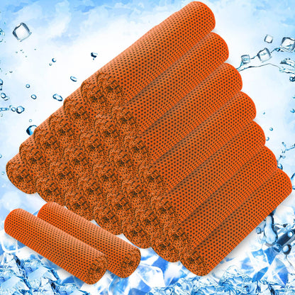 Hosuly 30 Pack Cooling Towels, 40"x12" Ice Breathable Soft Chilly Sweat Rag Microfiber Workout Rags for Gym Cooling Towels for Neck and Face for Yoga Golf Sport Running