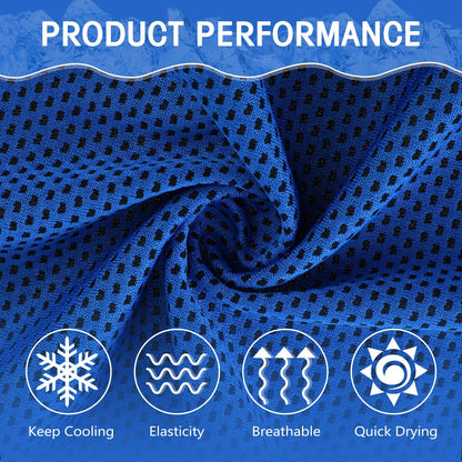 Hosuly 30 Pack Cooling Towels 40"x12" Cooling Neck Wraps Soft Breathable Chilly Towel Ice Towels Microfiber Workout Towel for Yoga Sport Running Workout Gym Camping Fitness Activities(Orange)