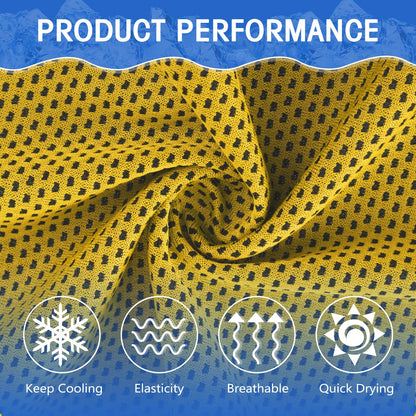 Hosuly 30 Pack Cooling Towels 40"x12" Cooling Neck Wraps Soft Breathable Chilly Towel Ice Towels Microfiber Workout Towel for Yoga Sport Running Workout Gym Camping Fitness Activities(Orange)