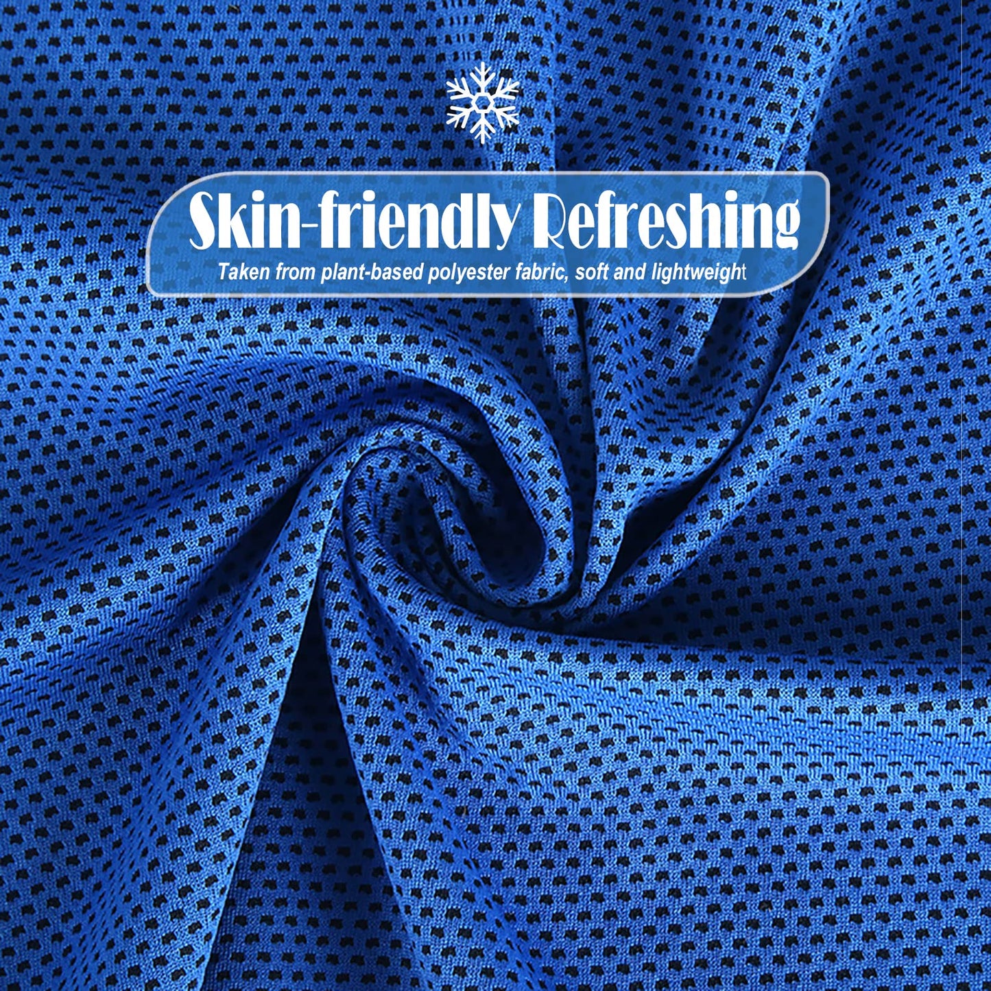 Pack of 20 Cooling Towel 40x12'' Ice Towel for Neck and Face Microfiber Chilly with Bag Breathable Yoga Gym Stay Cool Towels Sweat Rag for Workout Running Camping Pilates Beach, Dark Blue